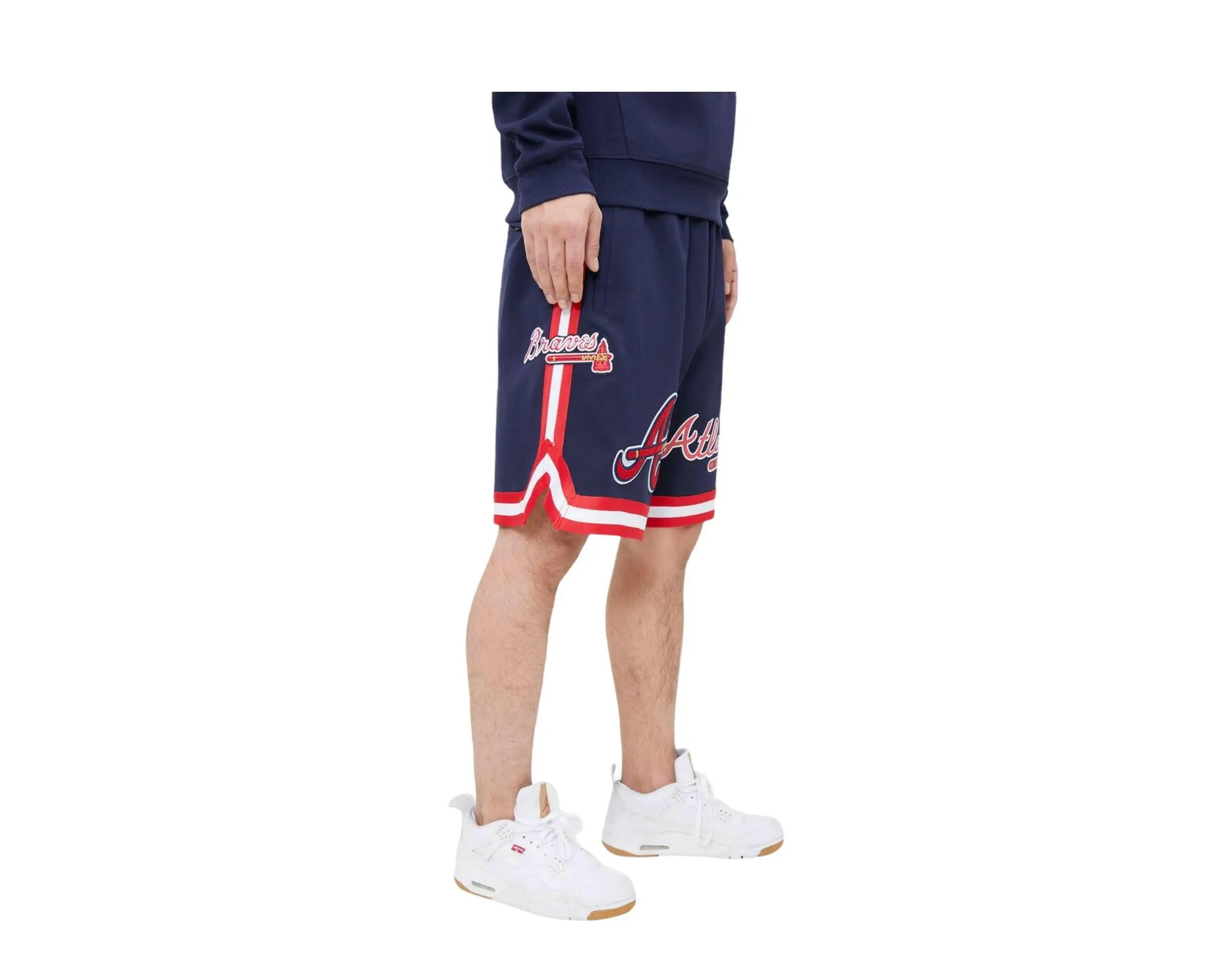 Pro Standard Atlanta Braves Pro Team Jogger Men's Shorts — Midnight Navy