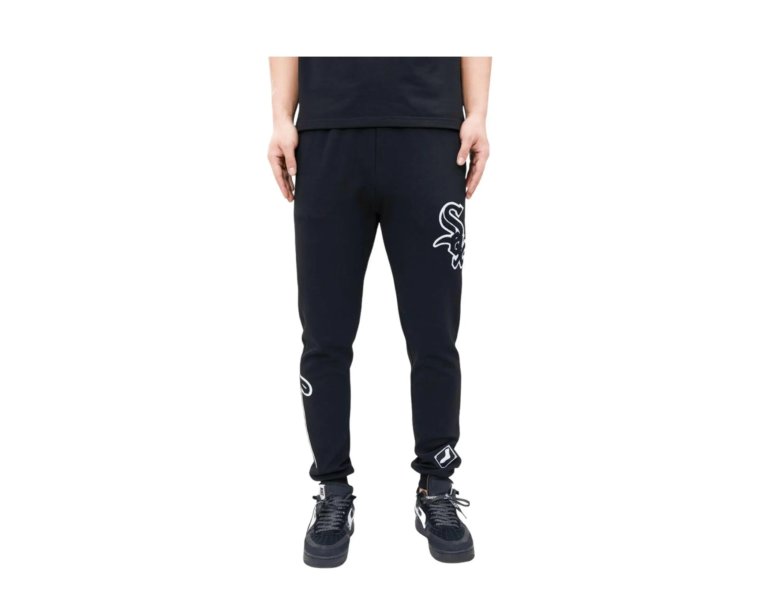 Pro Standard Chicago White Sox Logo Men's Jogger Pants — Black