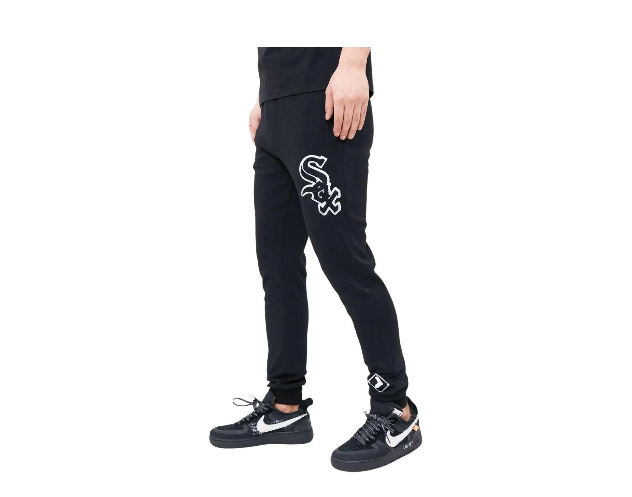 Pro Standard Chicago White Sox Logo Men's Jogger Pants — Black