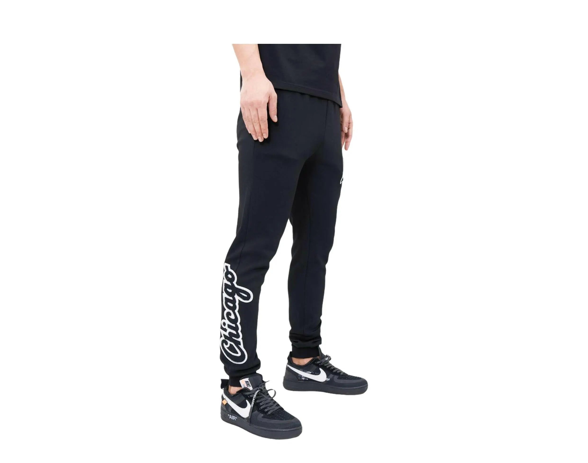 Pro Standard Chicago White Sox Logo Men's Jogger Pants — Black