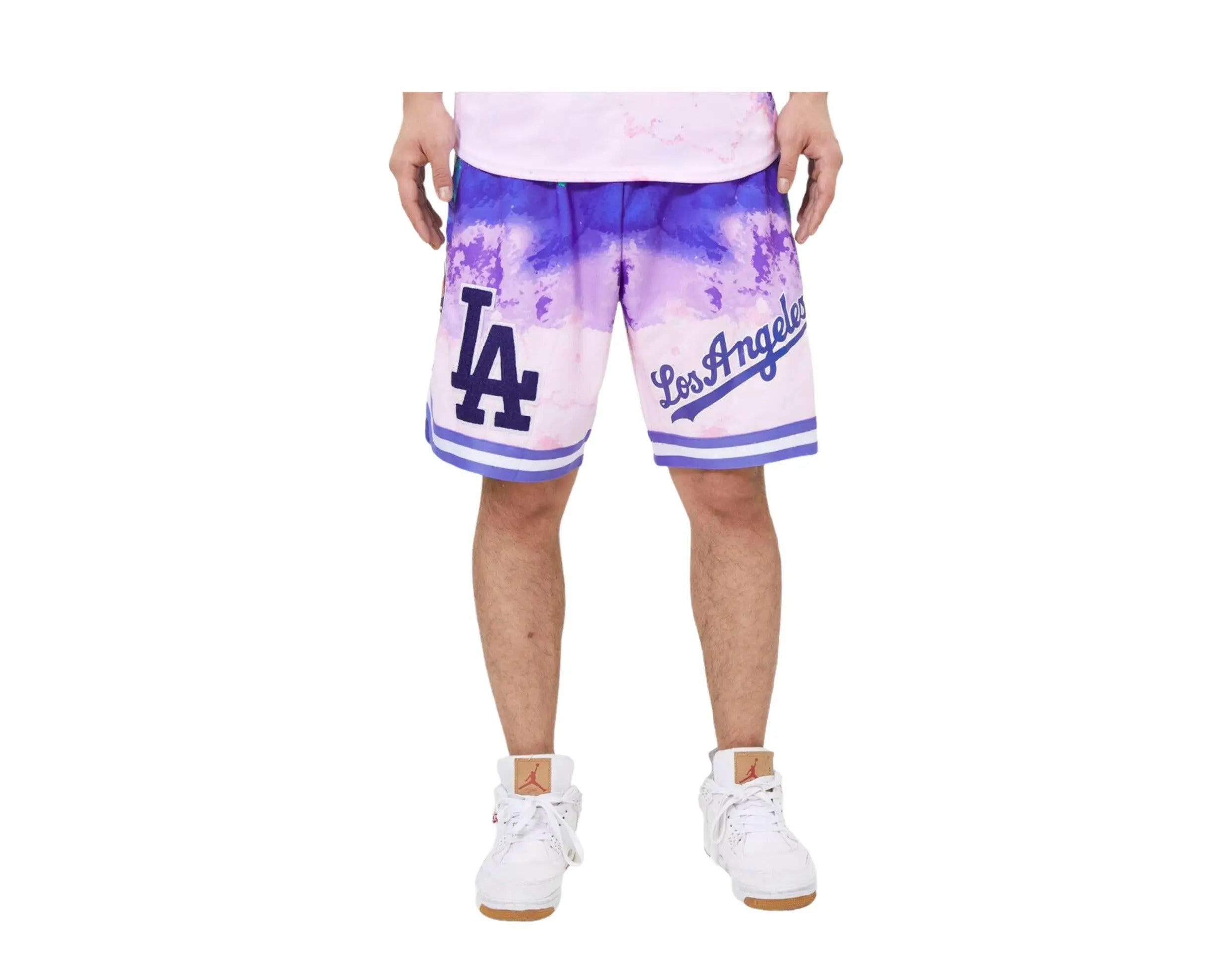 Pro Standard Los Angeles Dodgers Pro Team Men Shorts Multi/Pink Dye