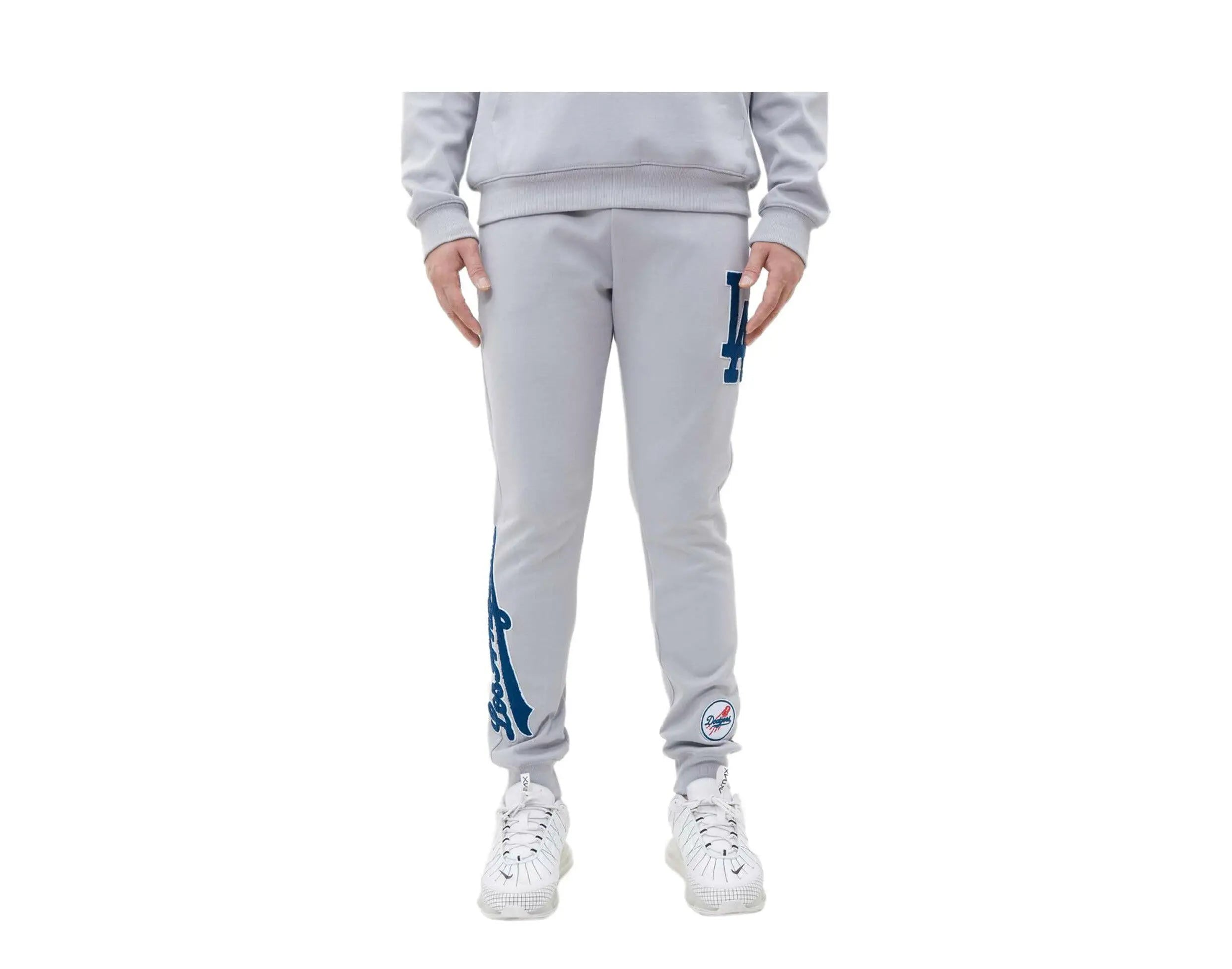 Pro Standard Los Angeles Dodgers Logo Men's Jogger Pants — Grey