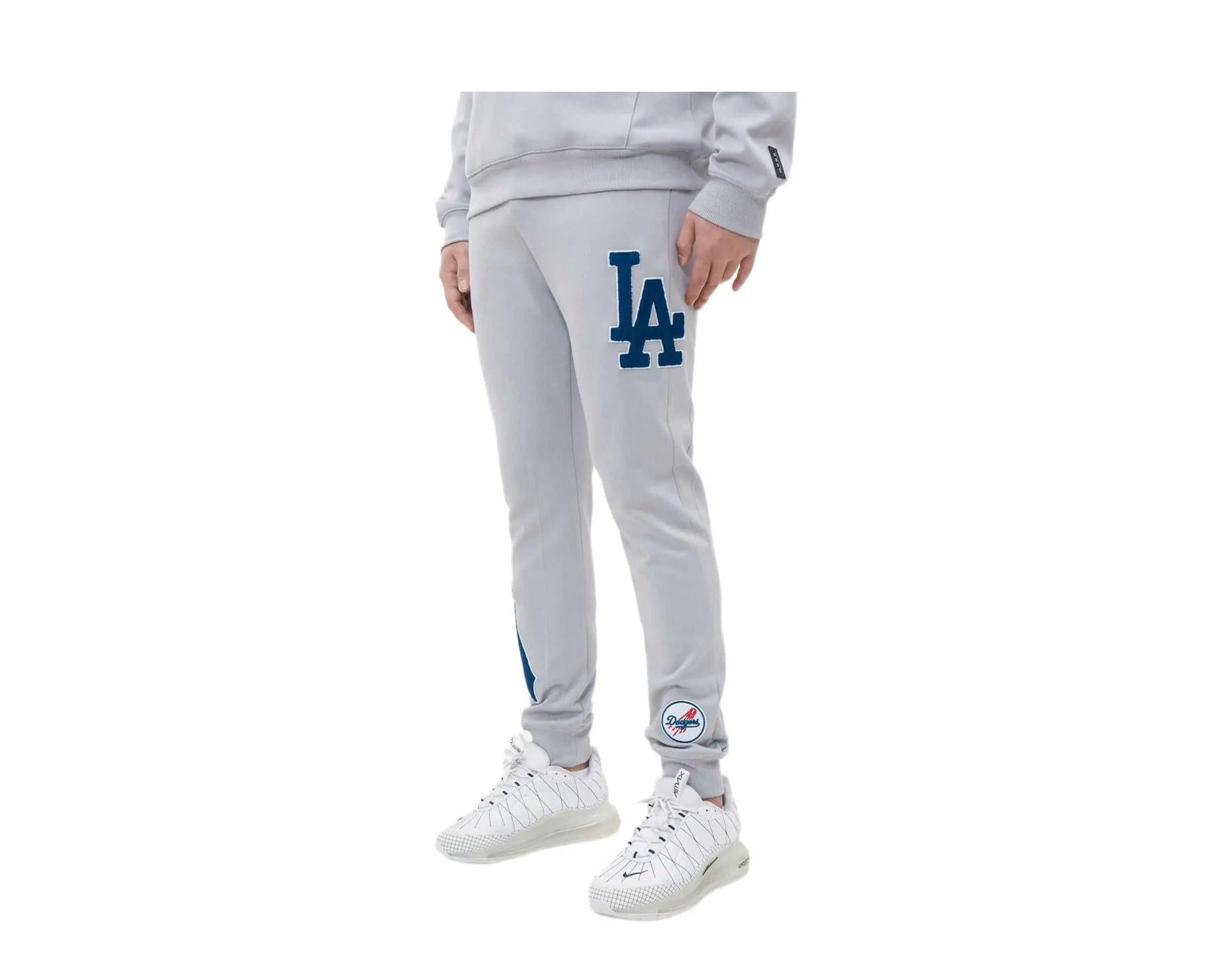 Pro Standard Los Angeles Dodgers Logo Men's Jogger Pants — Grey