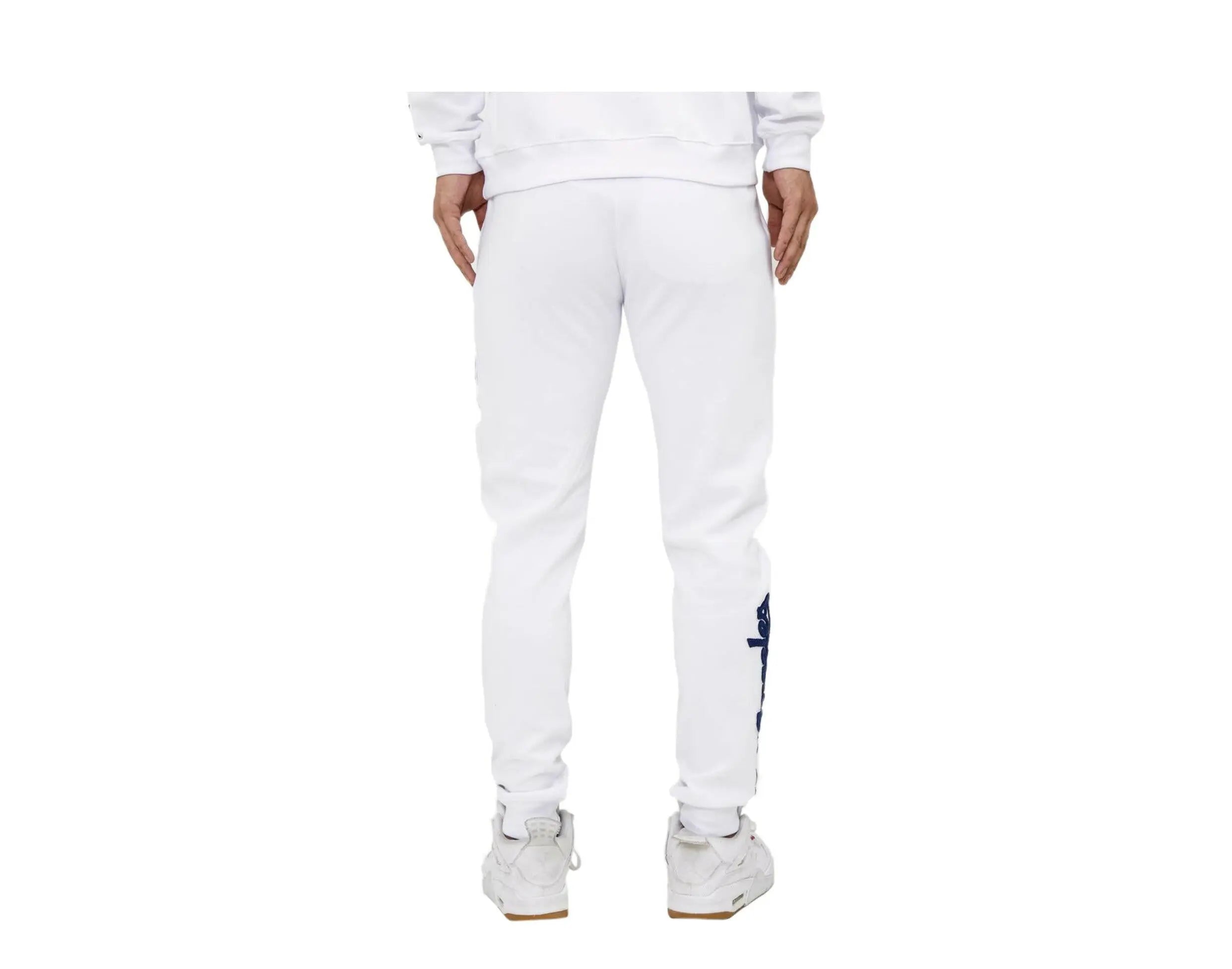 Pro Standard Los Angeles Dodgers Logo Men's Jogger Pants — White