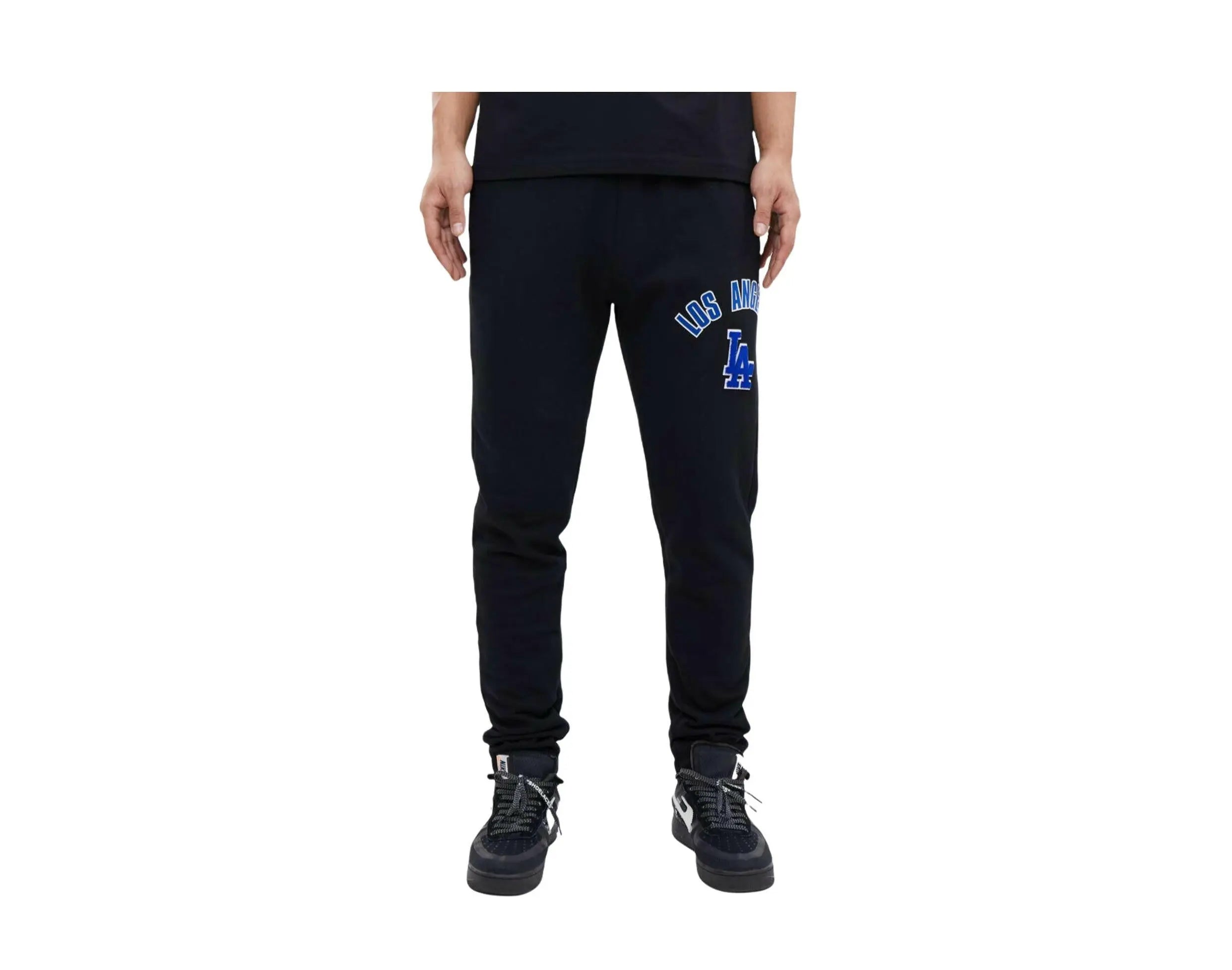 Pro Standard MLB Los Angeles Dodgers Stacked Logo Men's Sweatpants — Black