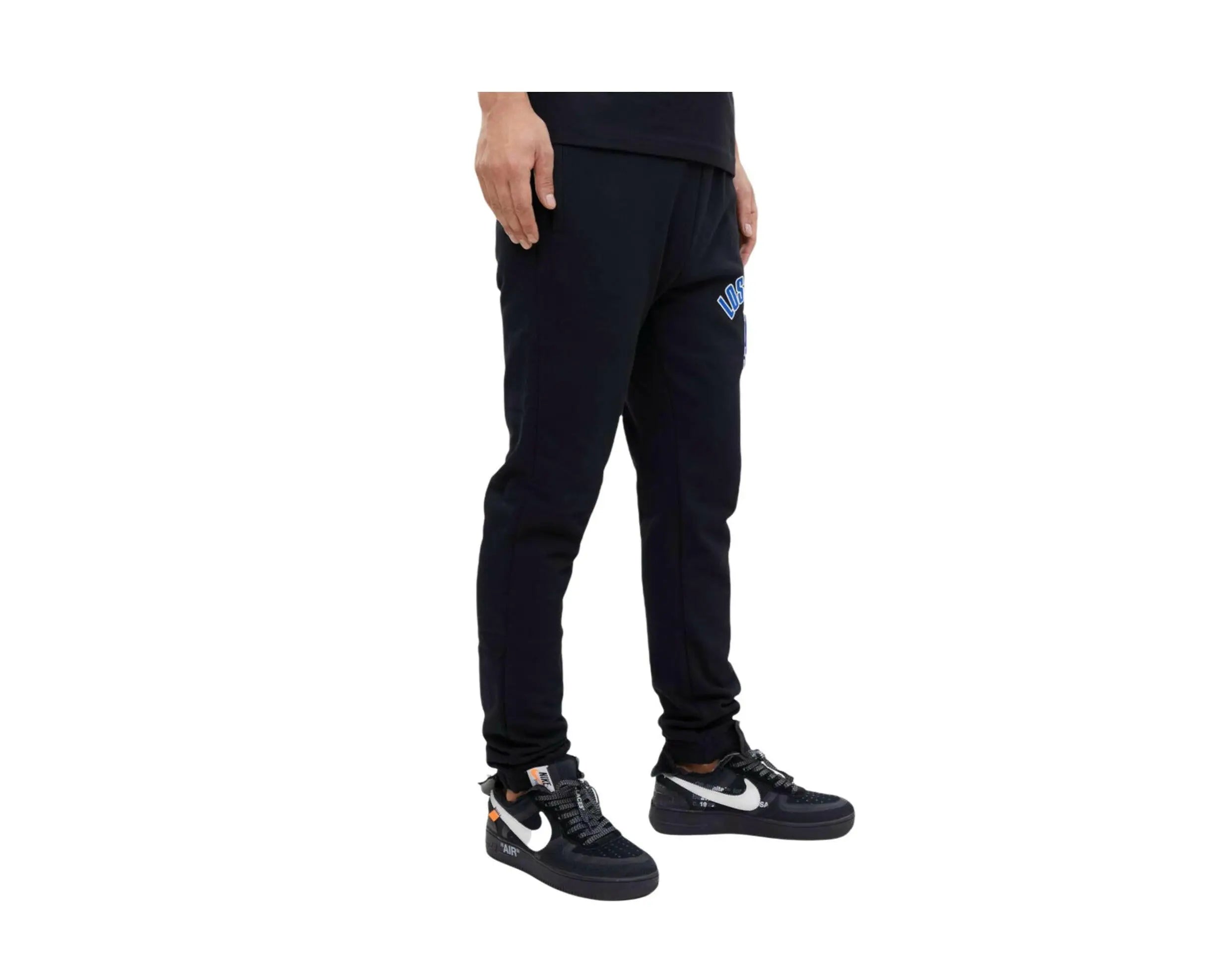 Pro Standard MLB Los Angeles Dodgers Stacked Logo Men's Sweatpants — Black