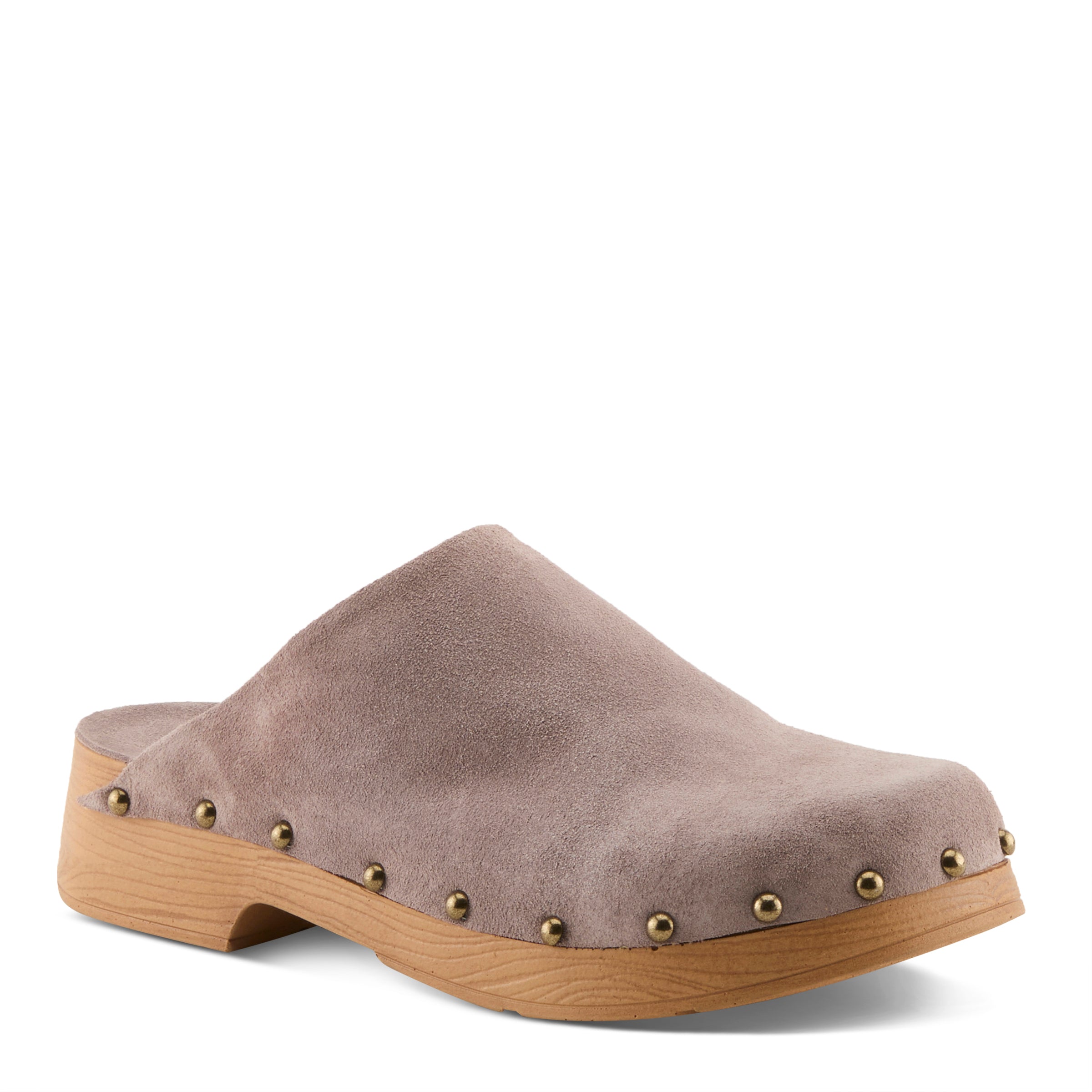 Spring Step SPRING STEP LOLARUE CLOG shoe in lilac suede with comfortable everyday design