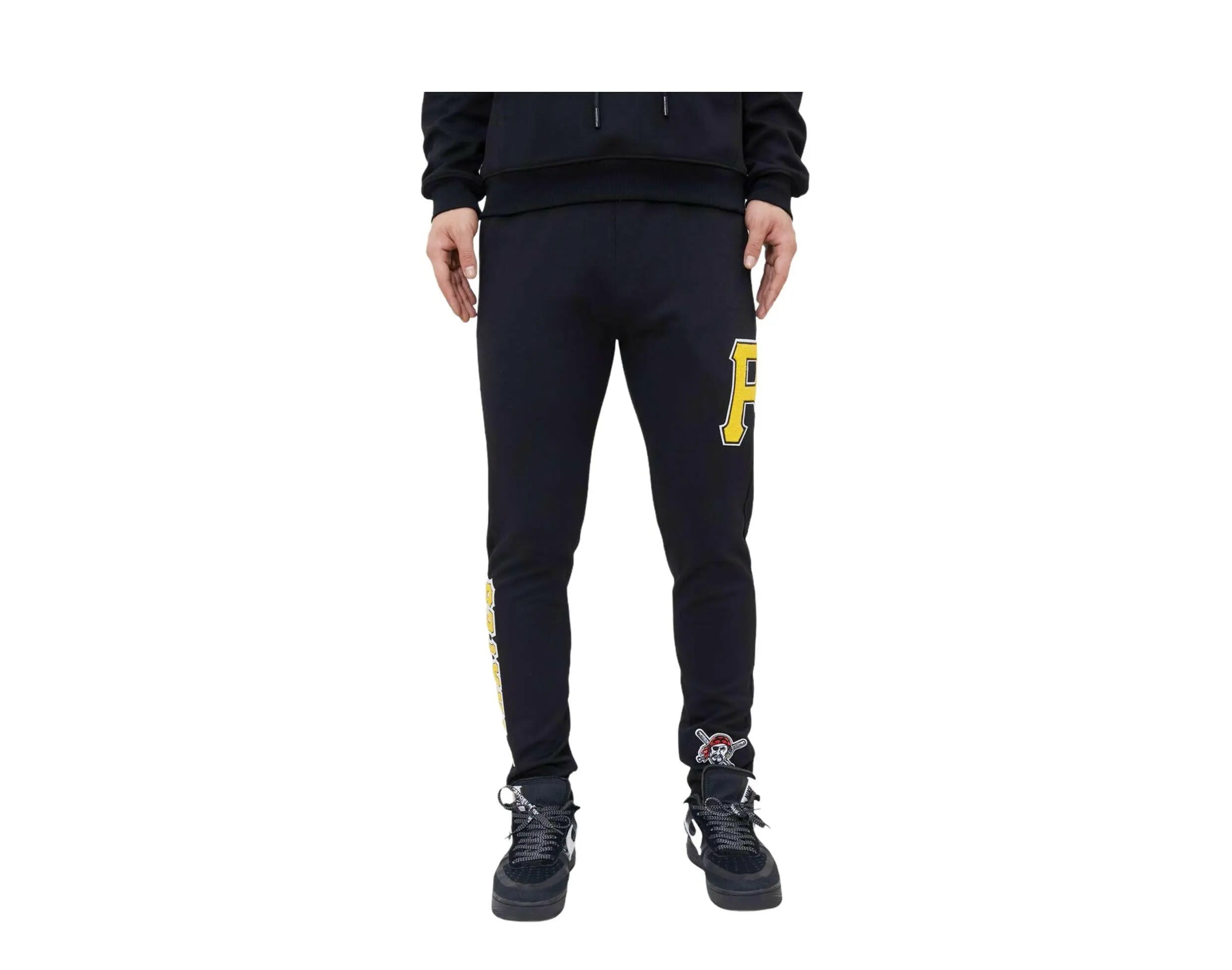 Pro Standard Pittsburgh Pirates Logo Blended Men's Jogger Pants — Black