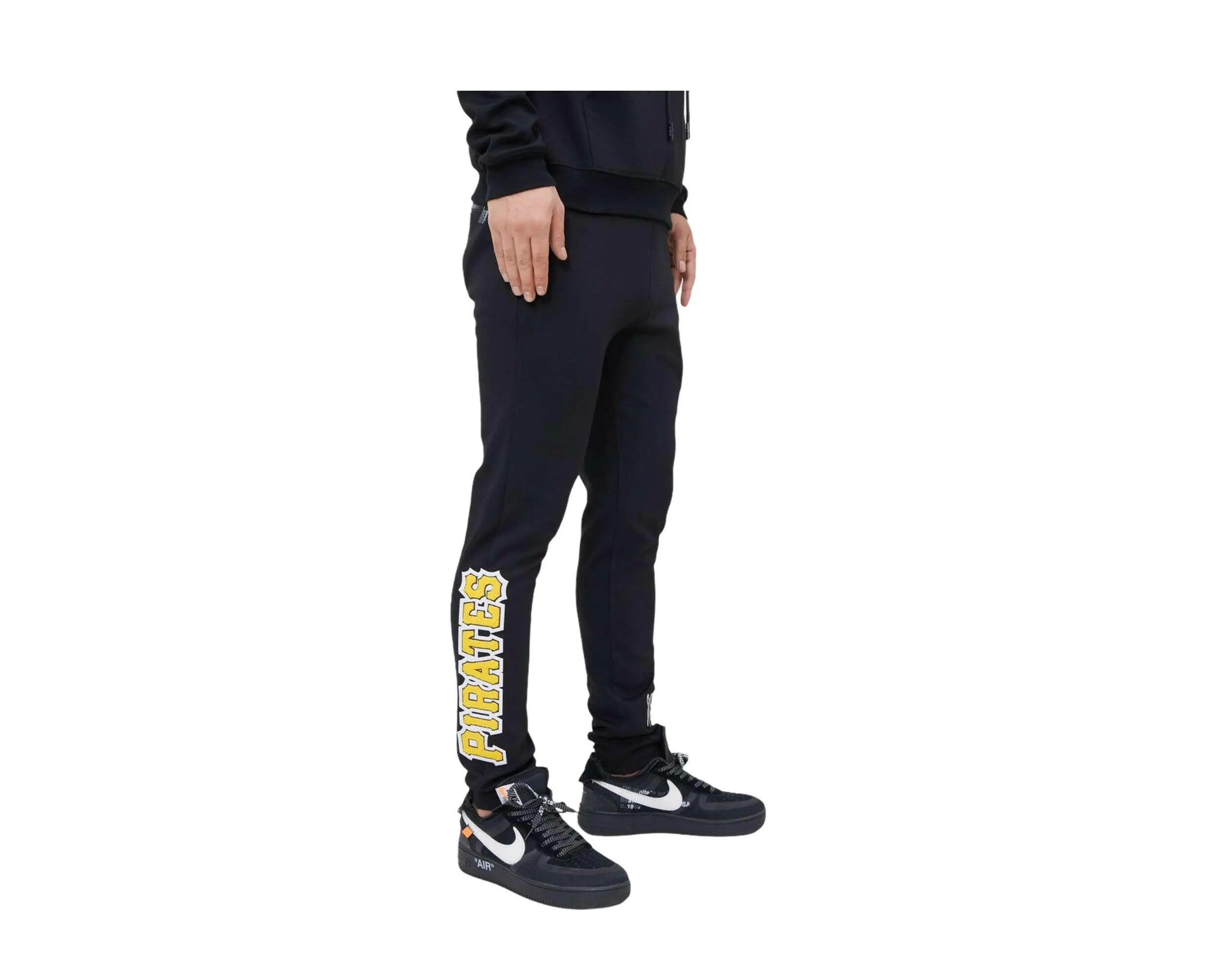 Pro Standard Pittsburgh Pirates Logo Blended Men's Jogger Pants — Black