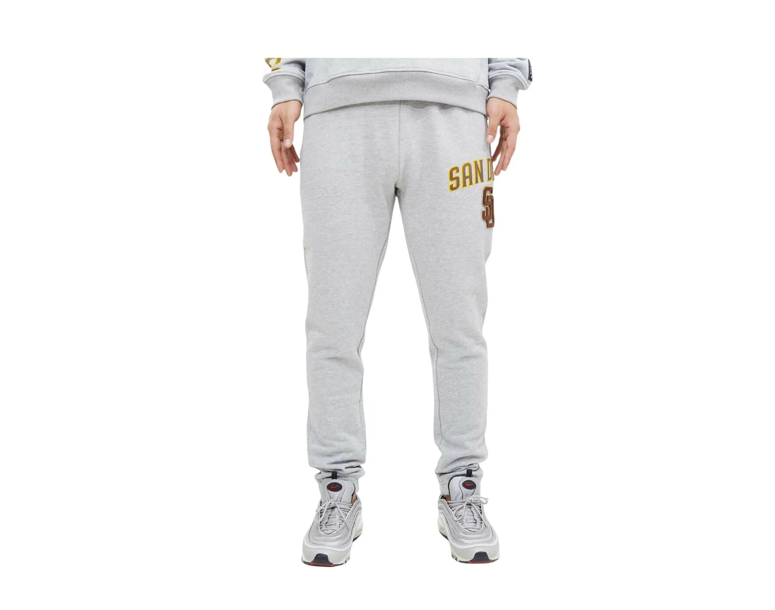 Pro Standard MLB San Diego Padres Stacked Logo Men's Sweatpants — Heather Grey