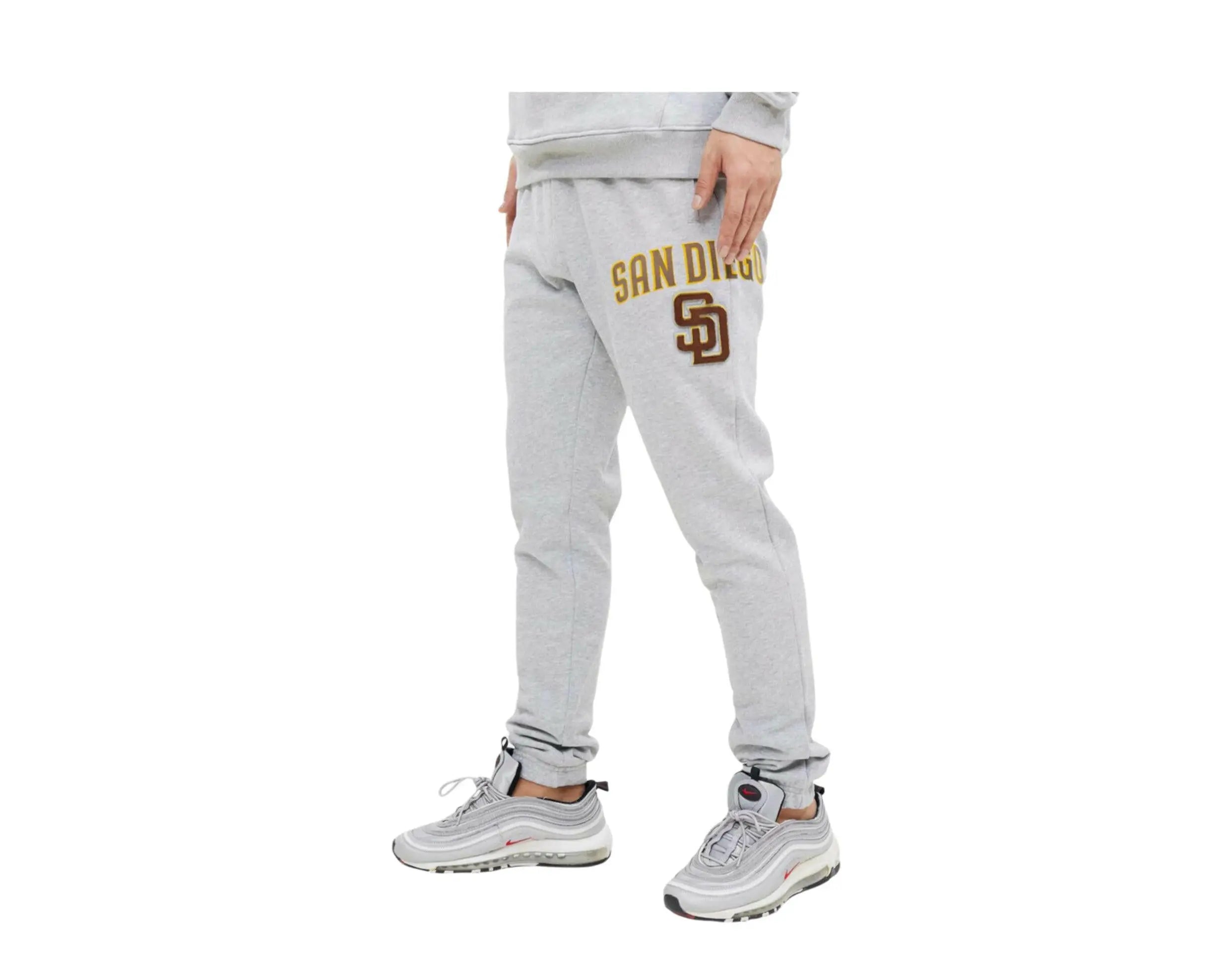 Pro Standard MLB San Diego Padres Stacked Logo Men's Sweatpants — Heather Grey