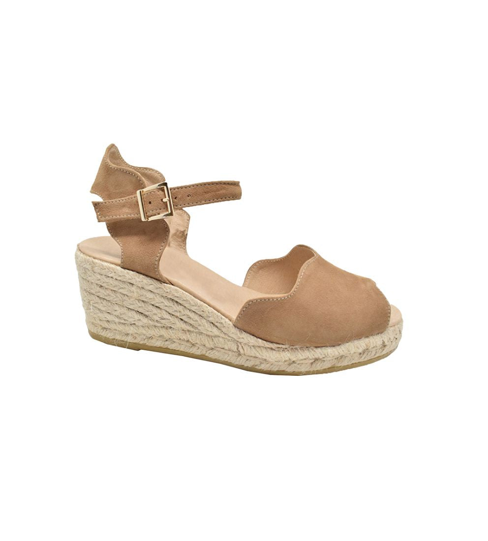 Eric Michael Lupa Suede Wedge Sandal
