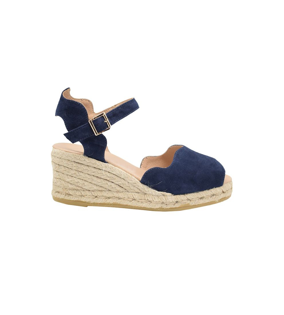 Eric Michael Lupa Suede Wedge Sandal
