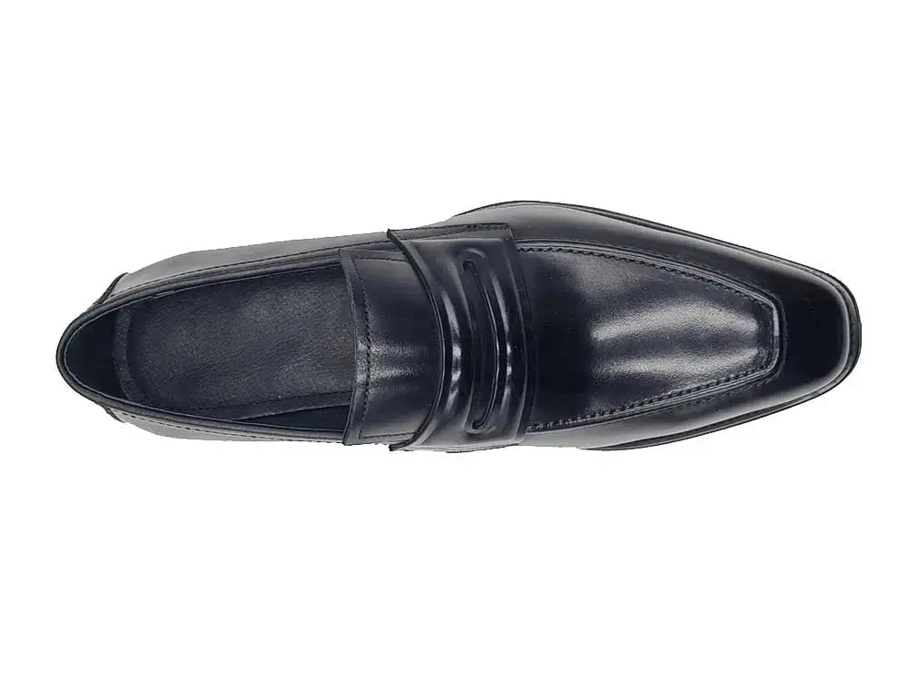 Carrucci Shoes Men's Hand Burnished Penny Loafer Chunky Sole Men’s Leather KS52