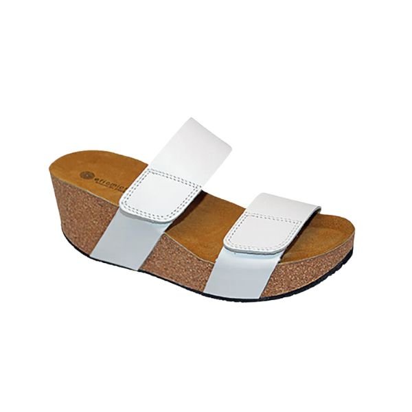 Eric Michael Lily Leather Wedge Sandals
