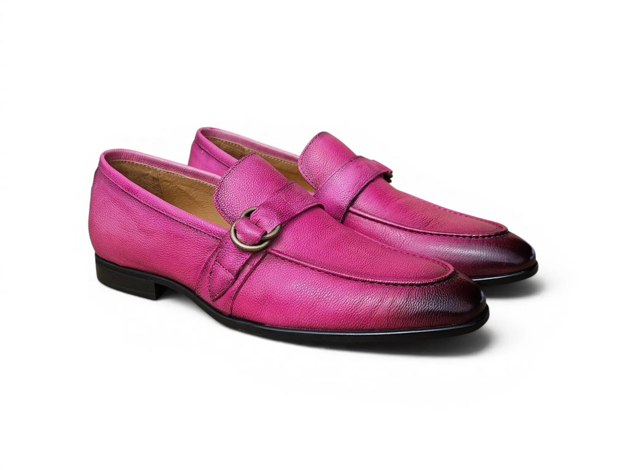Loafer Shoes in Double D-Ring Carrucci Shoes Men's