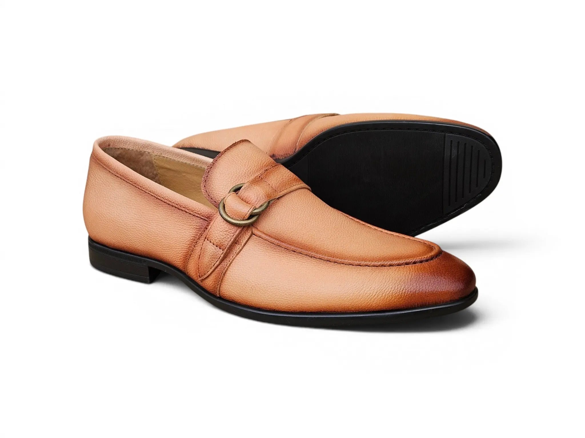 Loafer Shoes in Double D-Ring Carrucci Shoes Men's