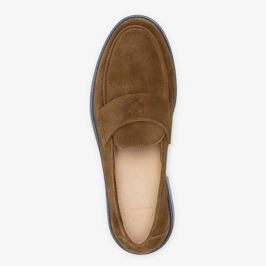 Del Toro Shoes Men's Brown Suede Lug Centesimo