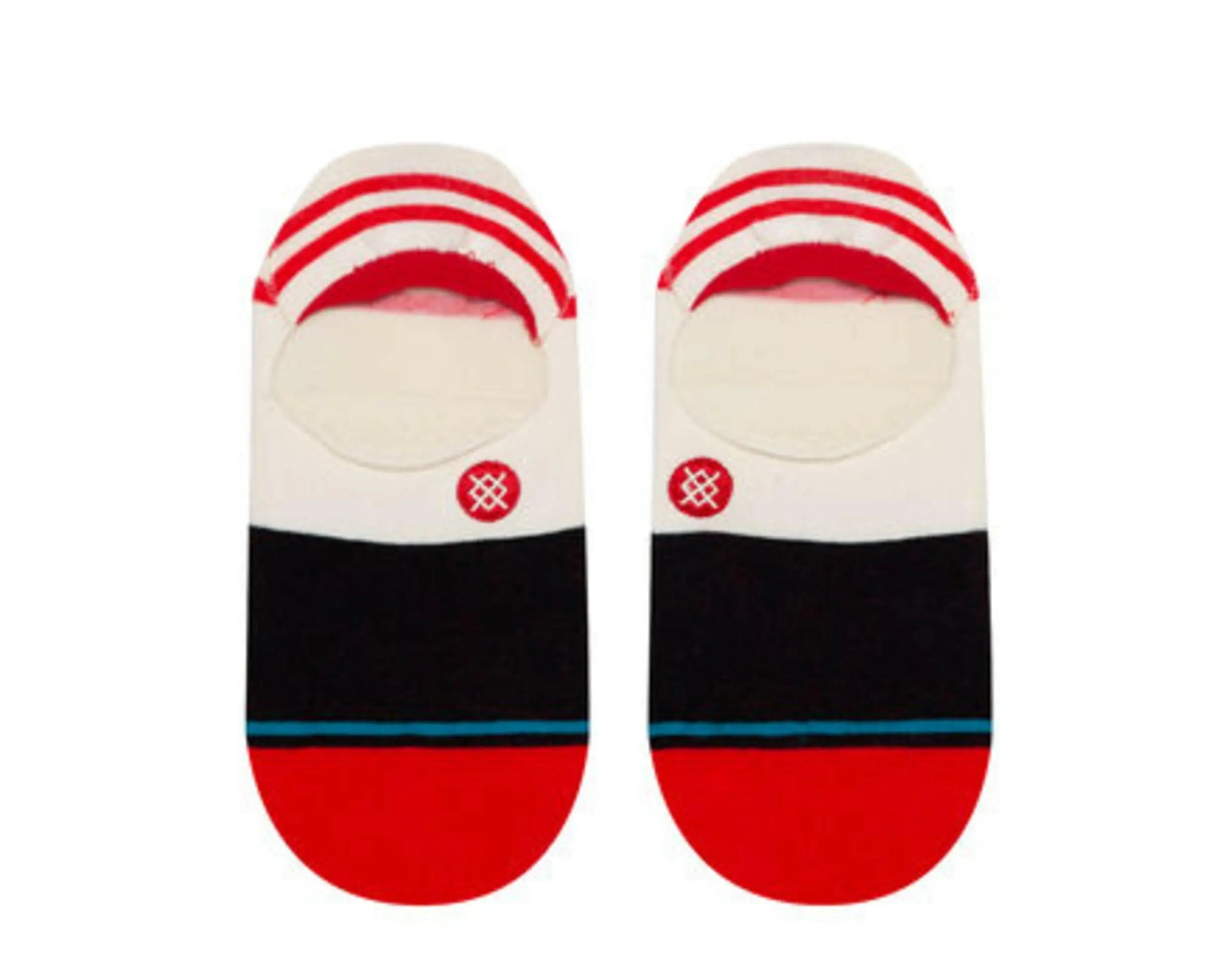 Stance Gamut 2 No Show Men Socks Red/Black/White