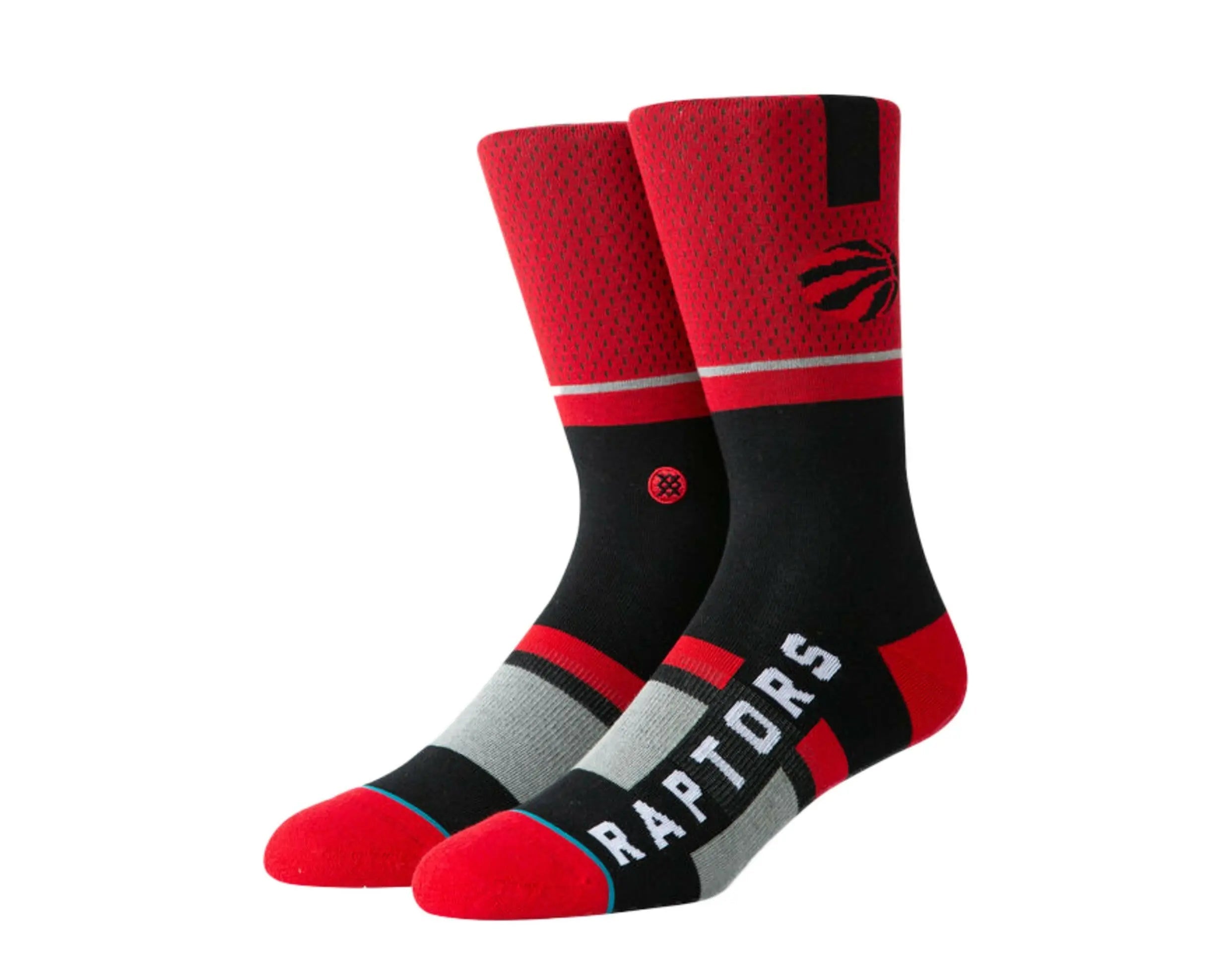 Stance Raptors Shortcut NBA Men's Crew Socks — Red/Black