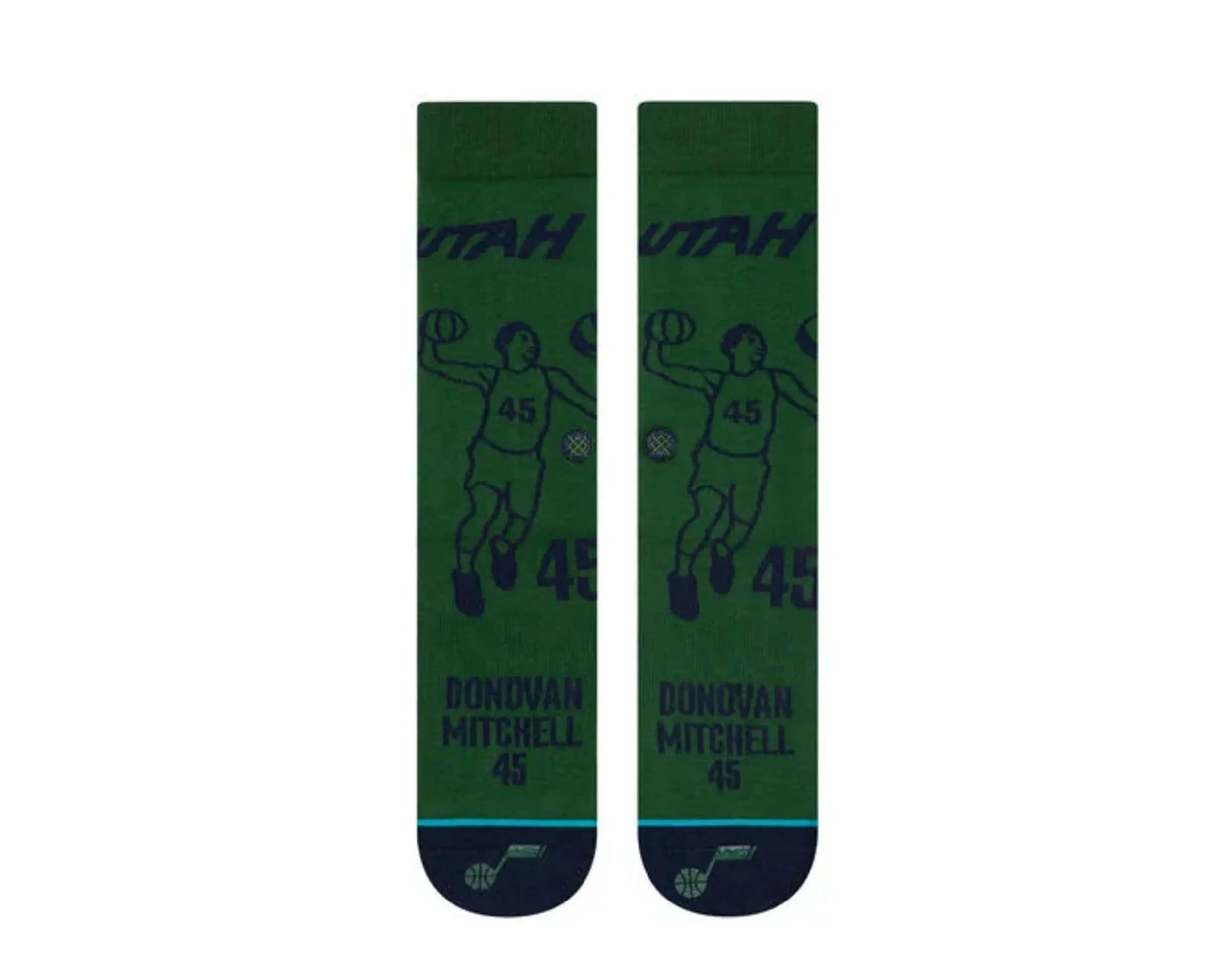 Stance Donovan Stencil Crew Socks Green/Navy