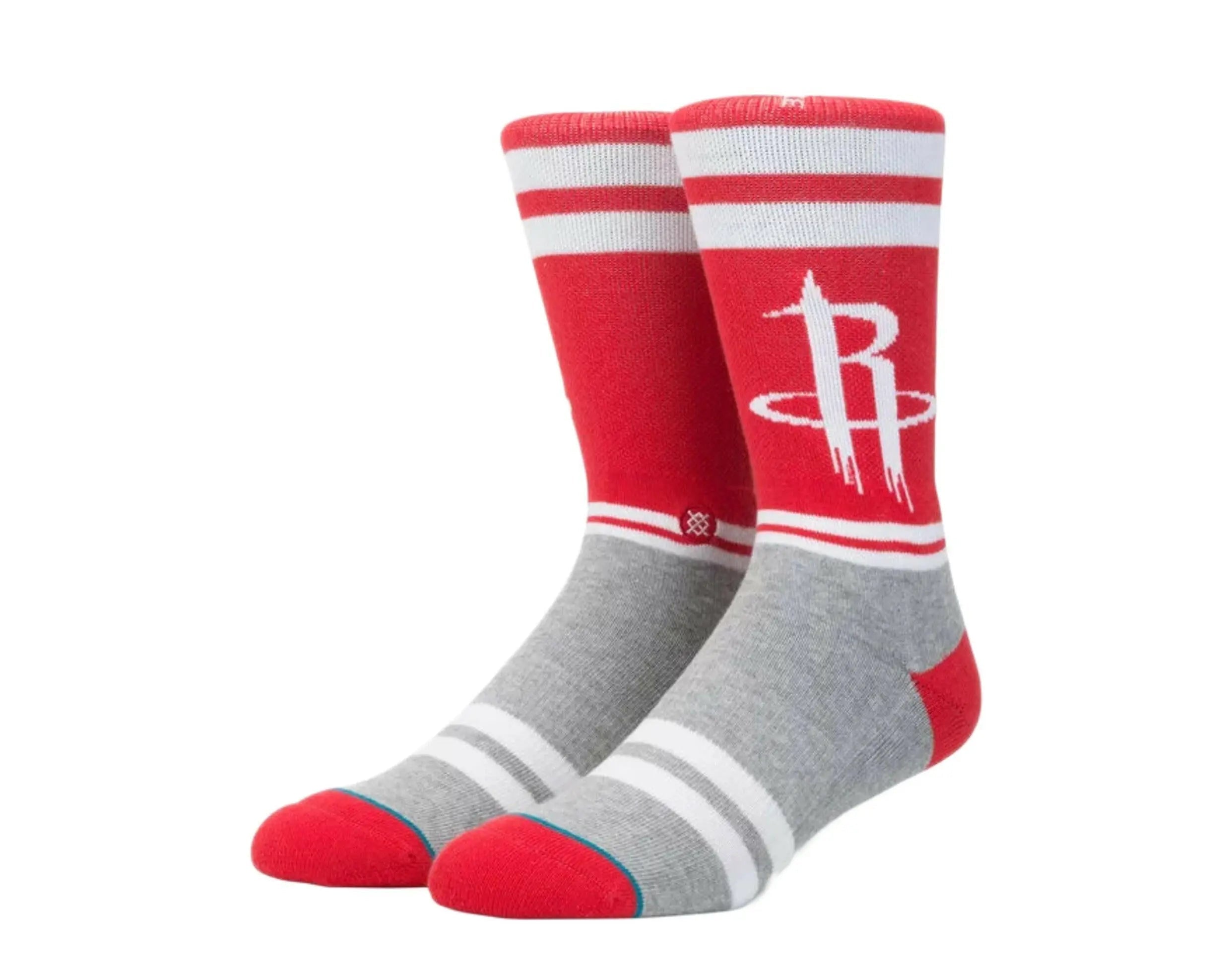 Stance City Gym Houston Rockets Men's Crew Socks — White/Red