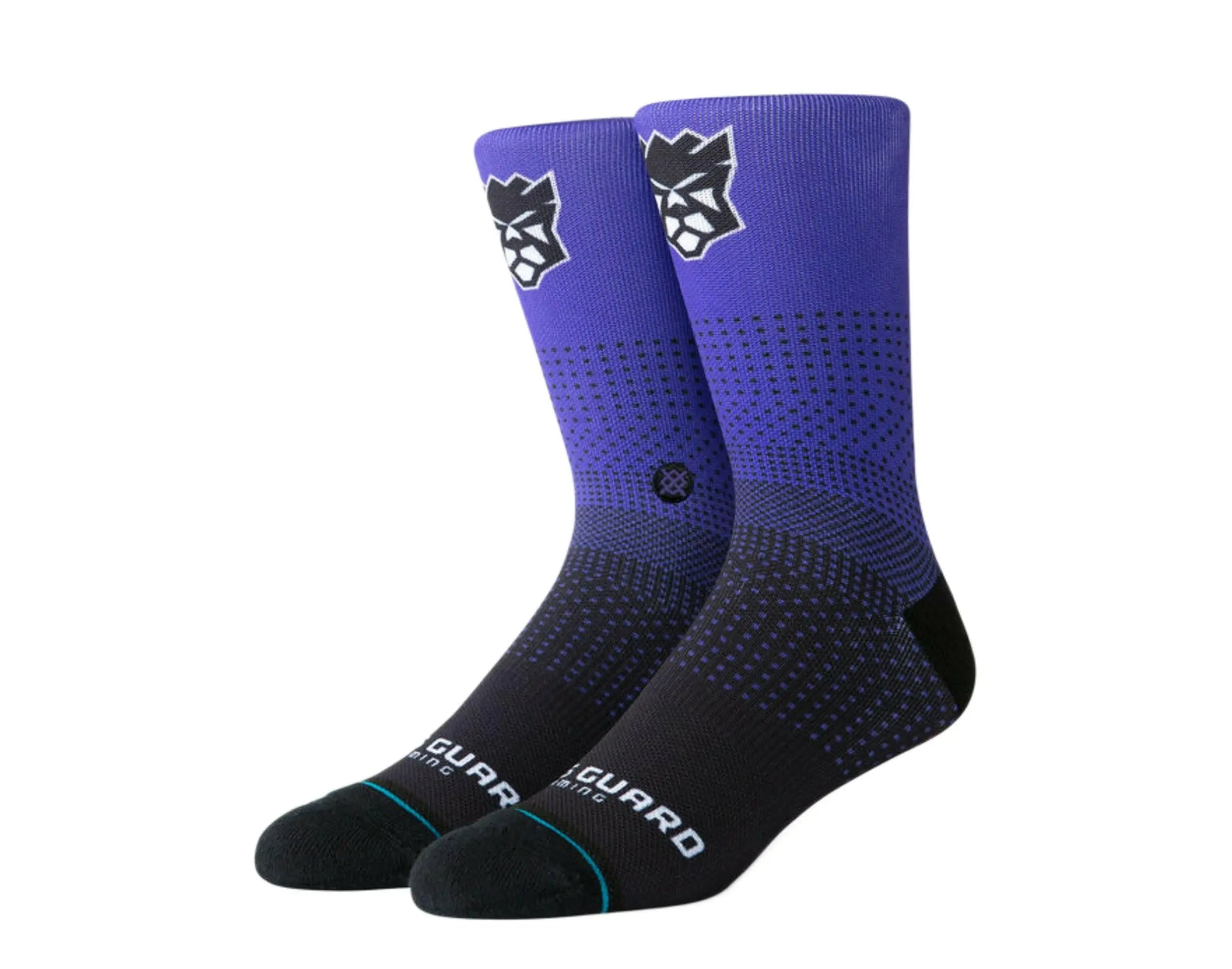 Stance NBA Sacramento Kings Gaming Guard 2K Men's Crew Socks — Purple/Black