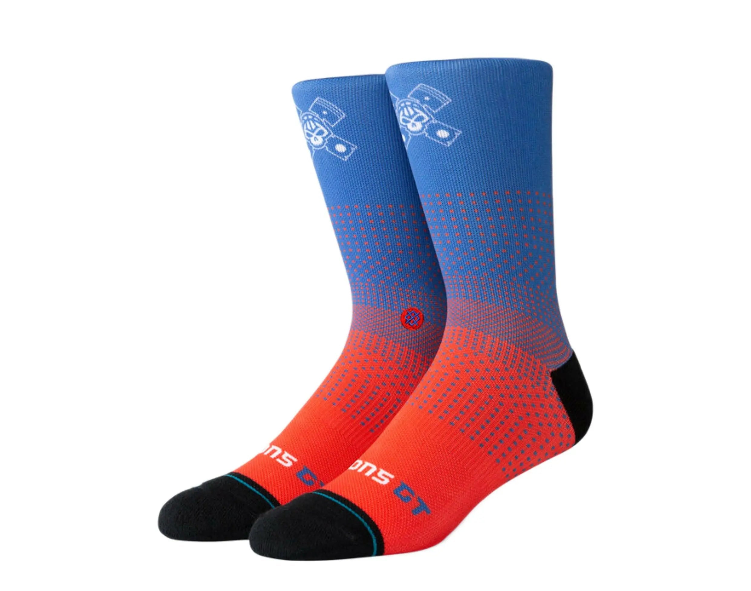 Stance Casual NBA Detroit Pistons Gaming GC 2K Men's Crew Socks — Blue/Red