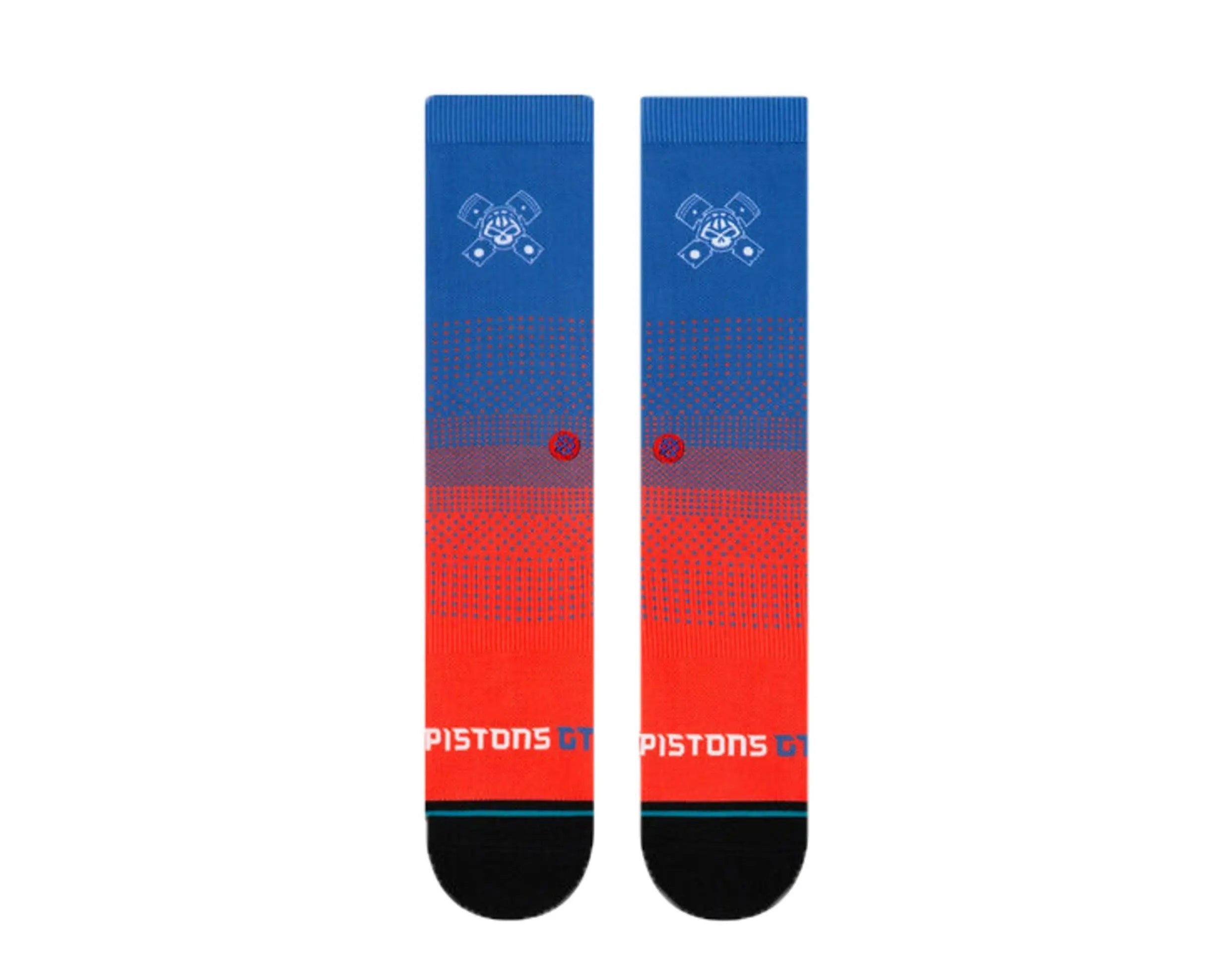 Stance Casual NBA Detroit Pistons Gaming GC 2K Crew Socks Blue/Red
