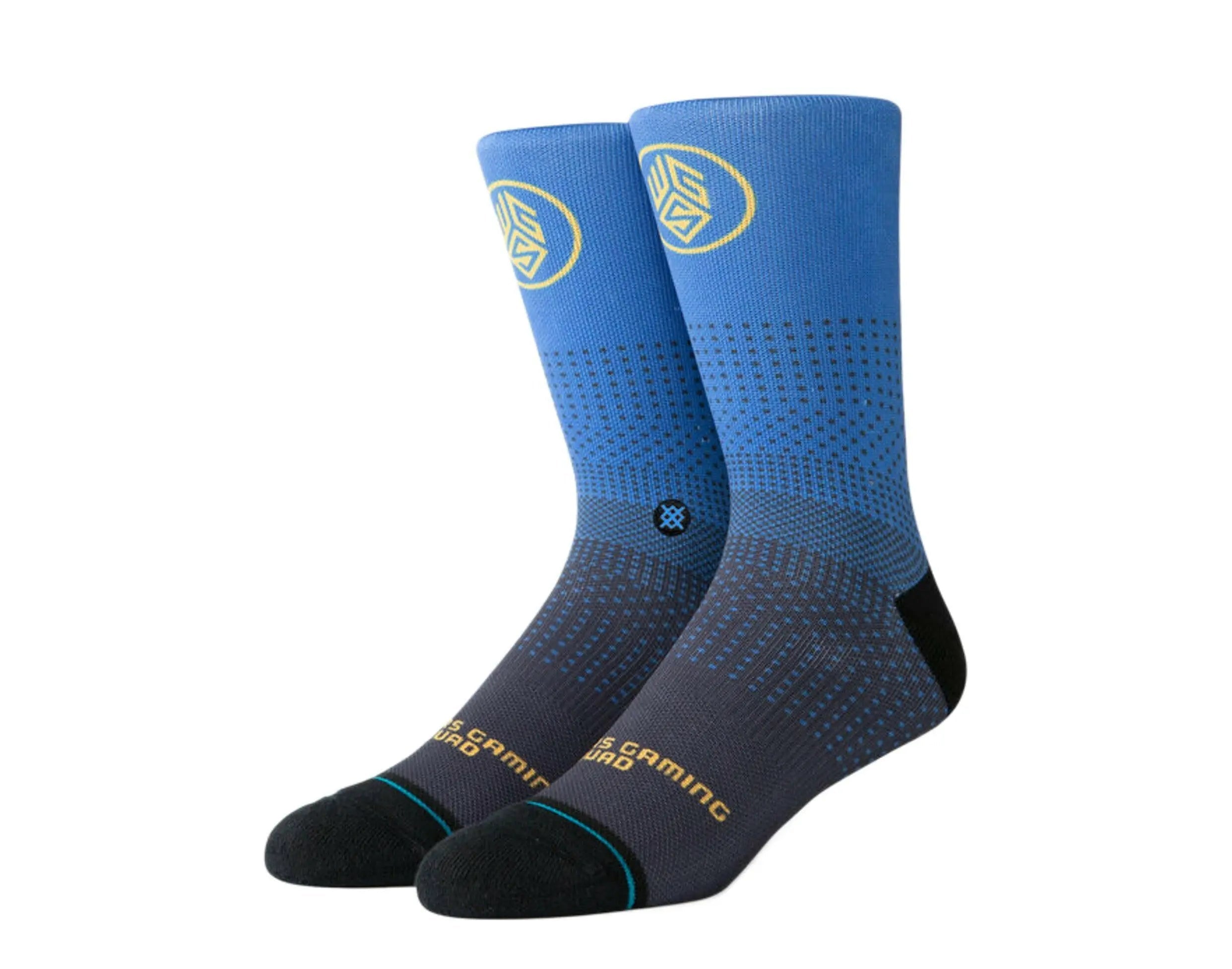 Stance Casual NBA Golden State Warriors Gaming Squad 2K Men Crew Socks Blue