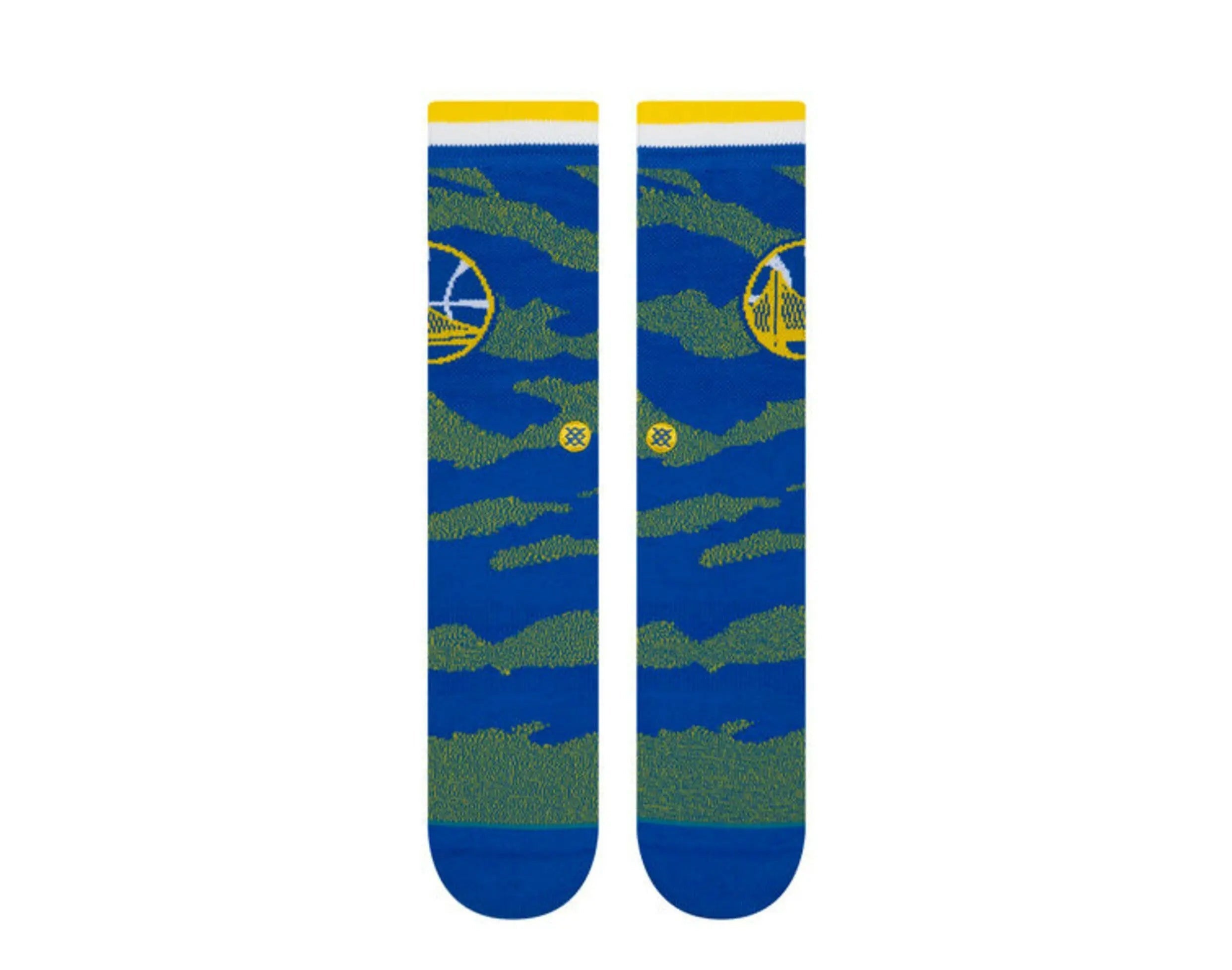 Stance Casual NBA Golden State Warriors Camo Melange Men Crew Socks Blue