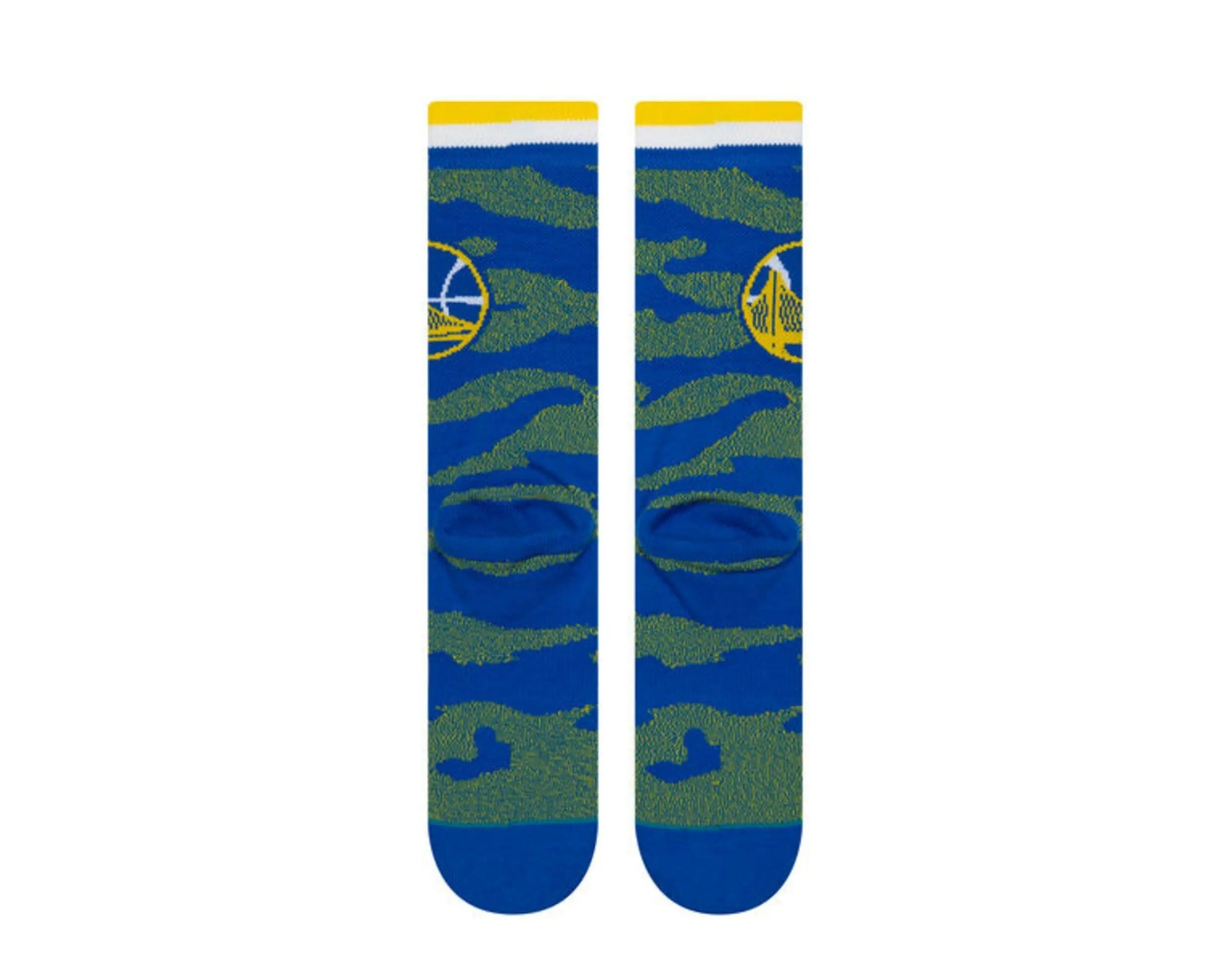 Stance Casual NBA Golden State Warriors Camo Melange Men Crew Socks Blue