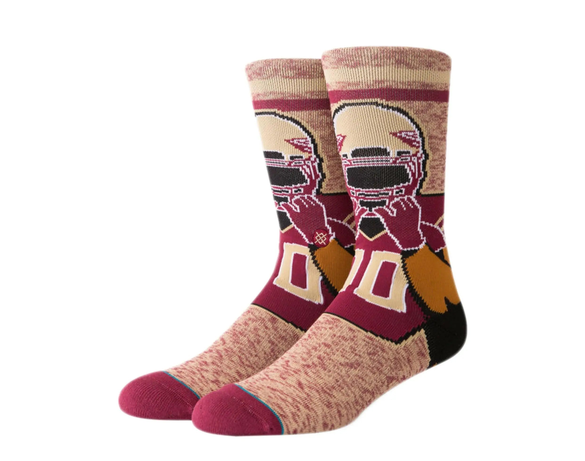 Stance NCAA Florida State University Classic Mascot Crew Socks Maroon