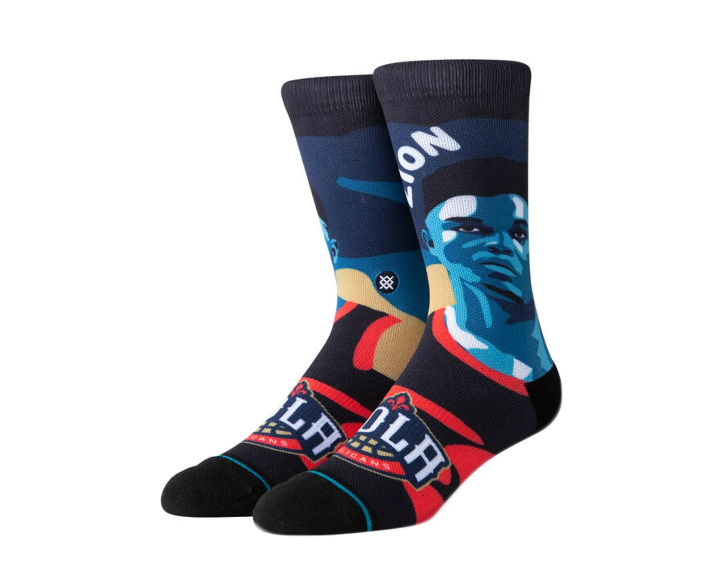 Stance Casual NBA Zion Williamson Men Crew Socks Blue/Black