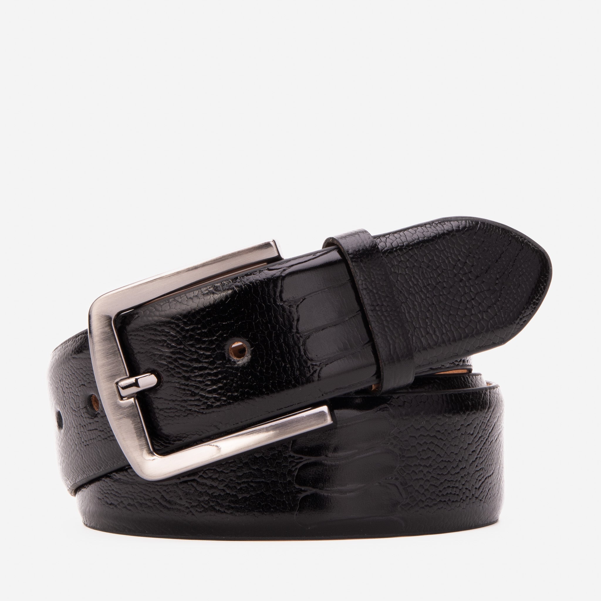 The Bangkok Black Calfskin Belt