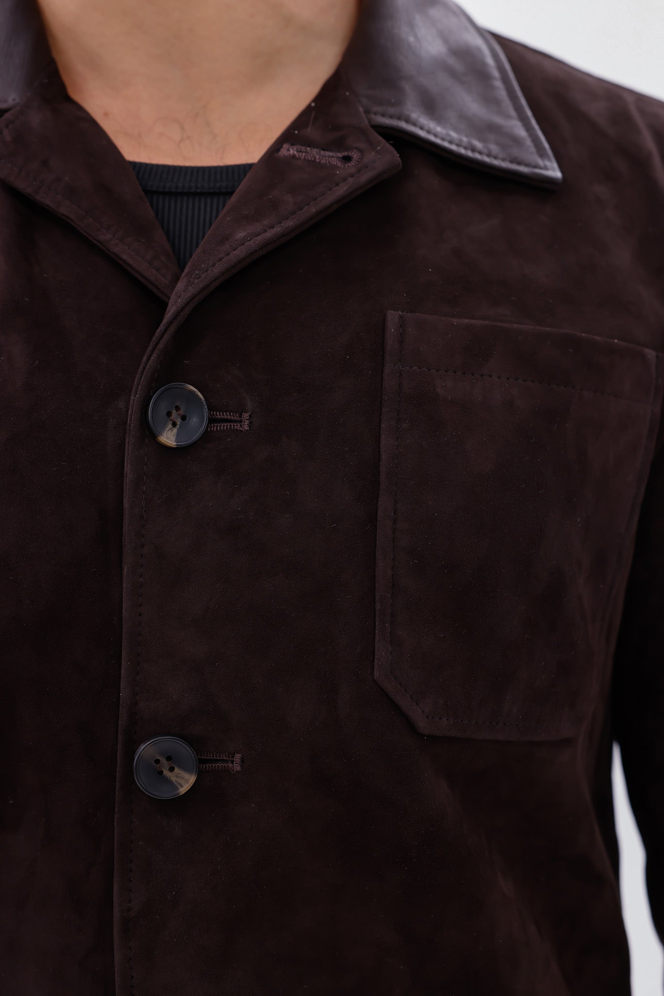 The Matera Suede Brown Leather Men Jacket