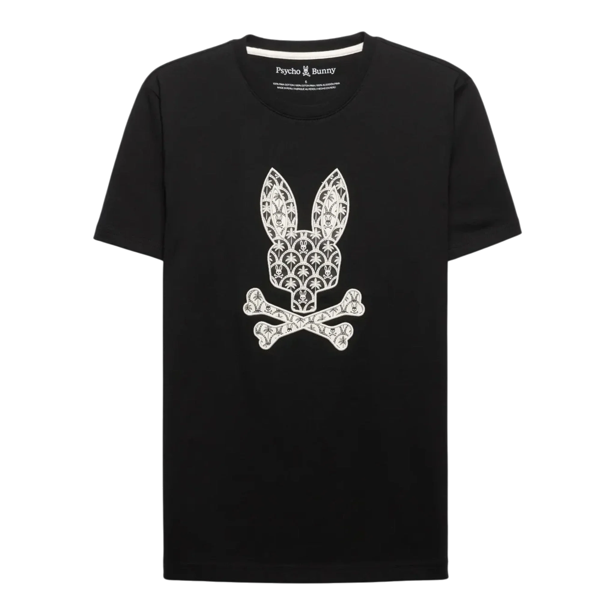 Psycho Bunny Brad Graphic Men's Tee — Black