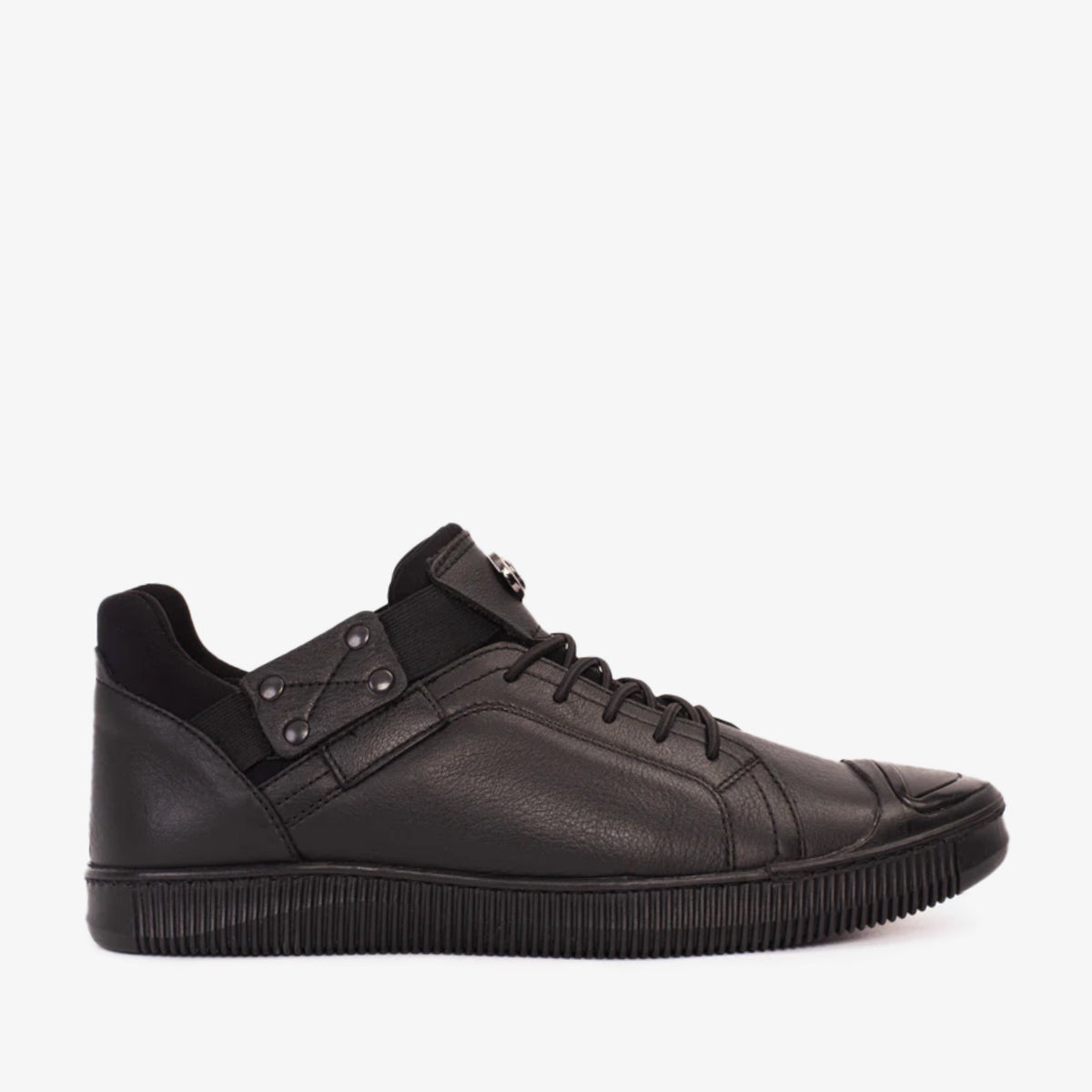 Vinci Leather The Mumbai Black Leather Men Sneaker Final Sale! – product view 1