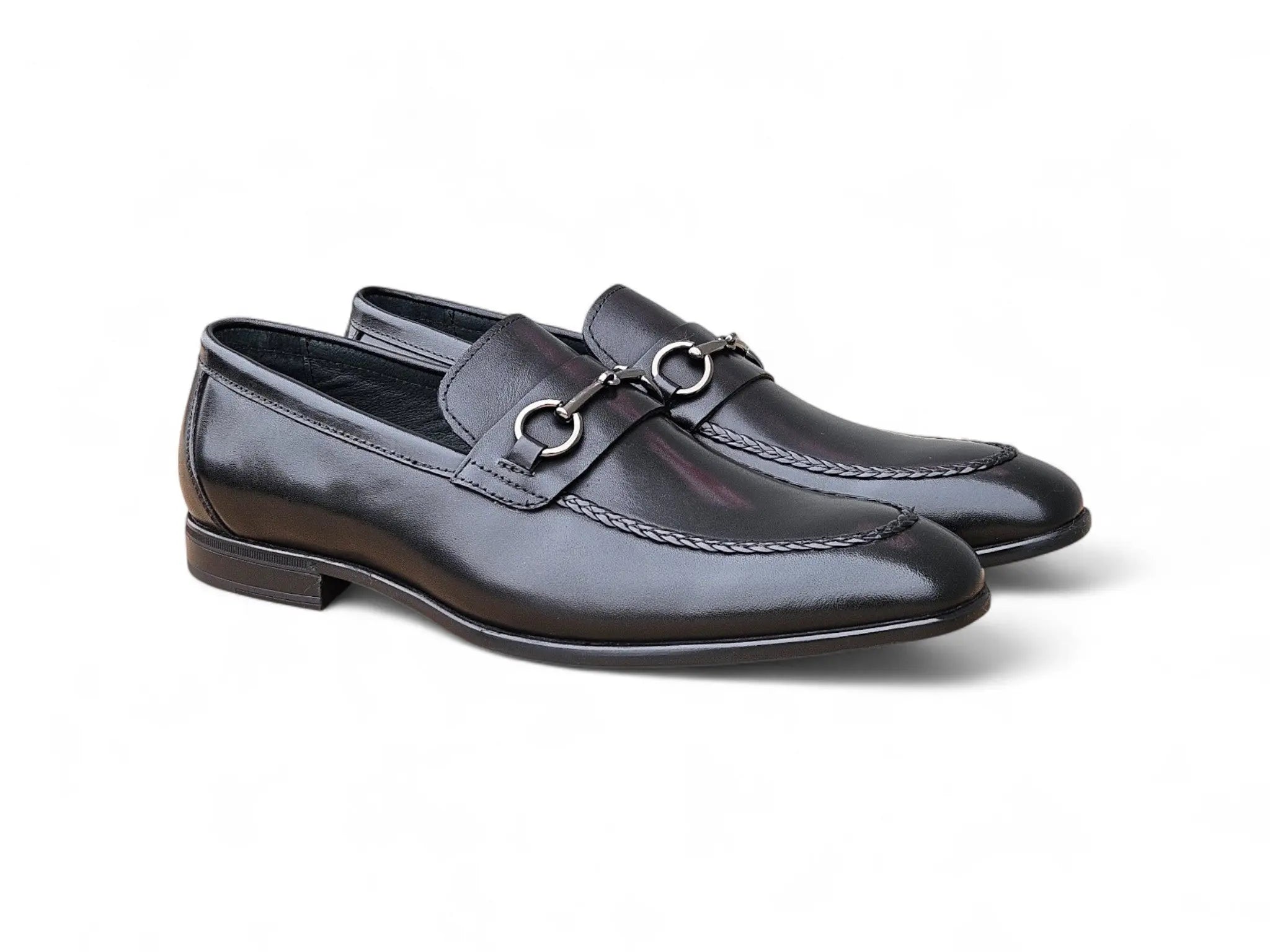 Carrucci Shoes Madison Bit Loafer Leather Black view 6