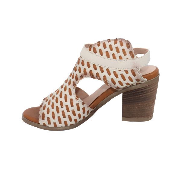 Eric Michael Madrid Women’s Leather Low Wedge Sandal