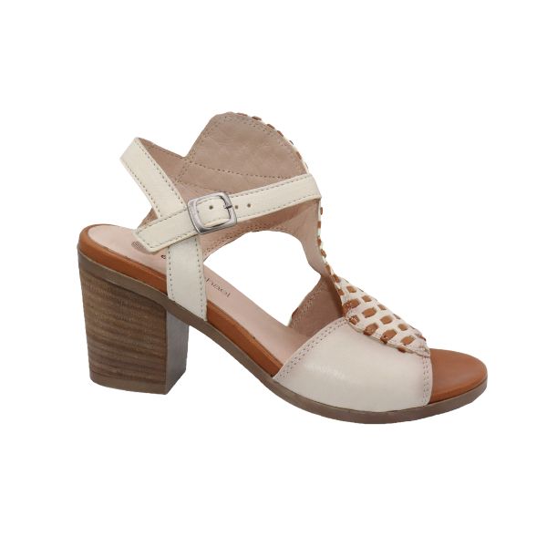 Eric Michael Madrid Women’s Leather Low Wedge Sandal