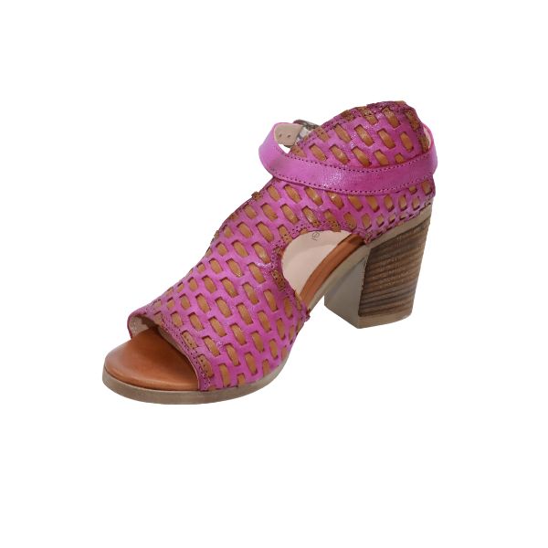Eric Michael Madrid Women’s Leather Low Wedge Sandal