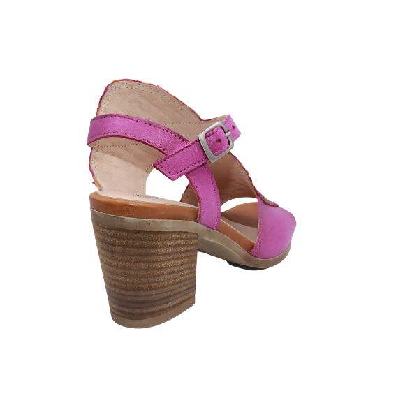 Eric Michael Madrid Women’s Leather Low Wedge Sandal