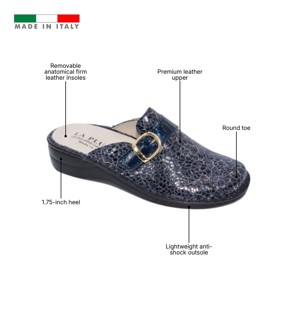 Marge Adjustable Leather Mule