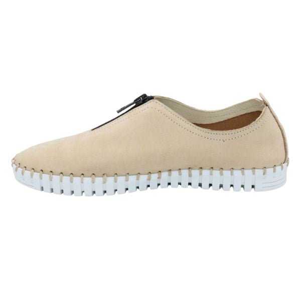 Eric Michael Marlo Leather Zipper Slip-On Sneaker
