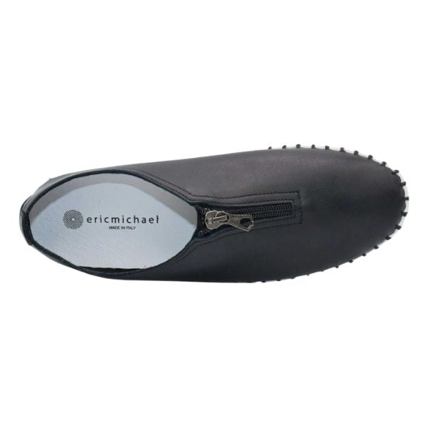 Eric Michael Marlo Leather Zipper Slip-On Sneaker