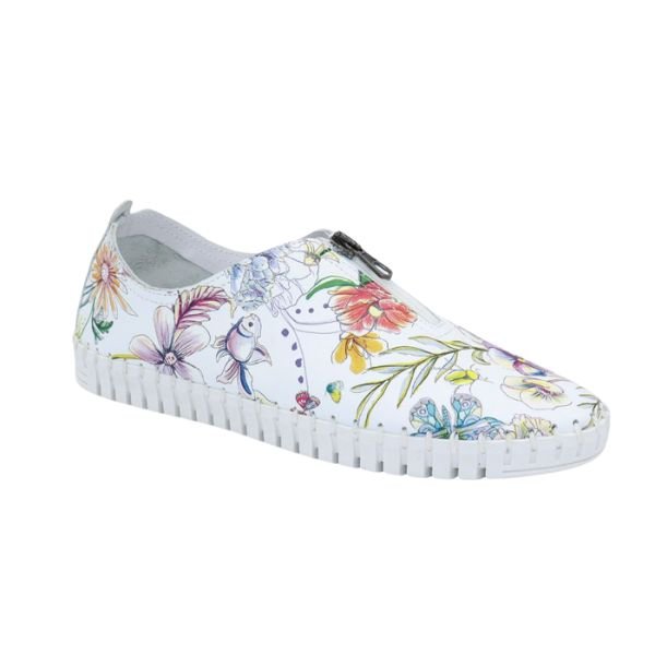 Eric Michael Marlo Leather Zipper Slip-On Sneaker
