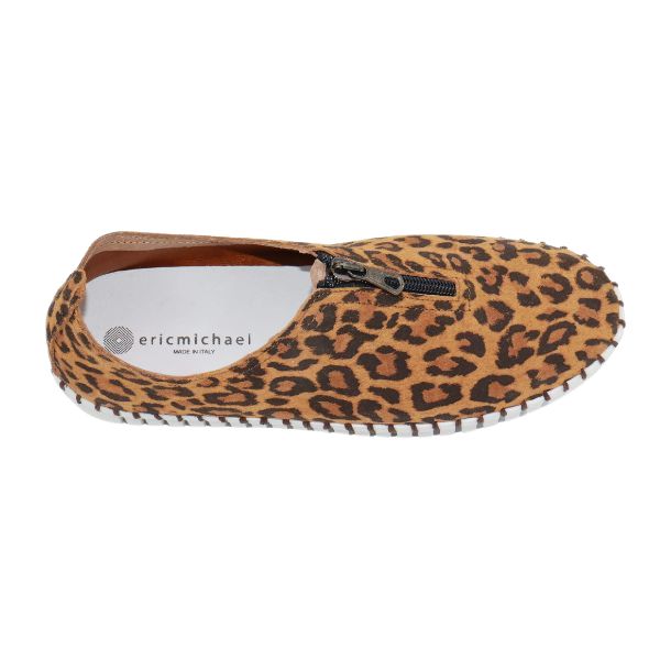 Eric Michael Marlo Leather Zipper Slip-On Sneaker