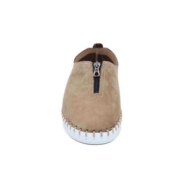 Eric Michael Marlo Leather Zipper Slip-On Sneaker