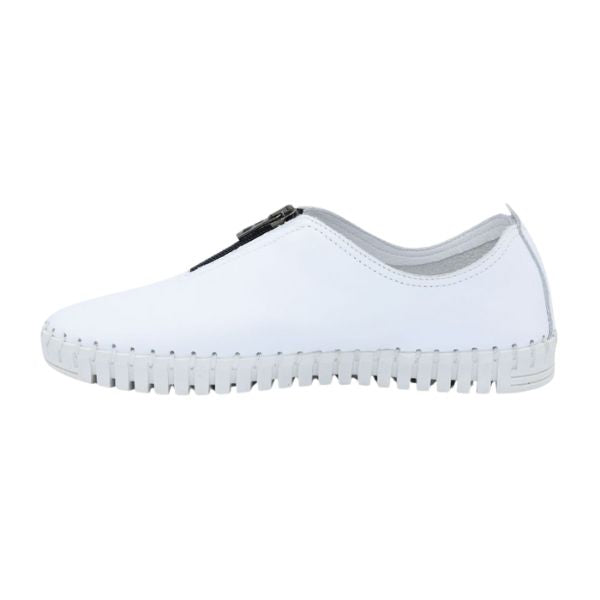 Eric Michael Marlo Leather Zipper Slip-On Sneaker
